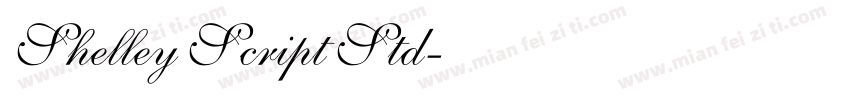 Shelley Script Std字体转换